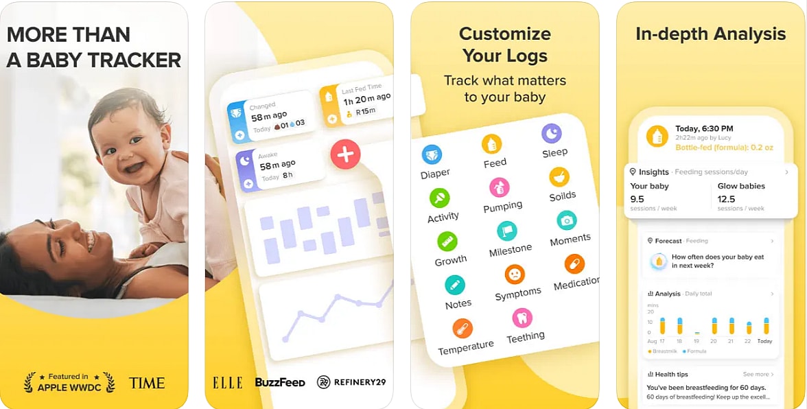 Track my best sale baby's growth app
