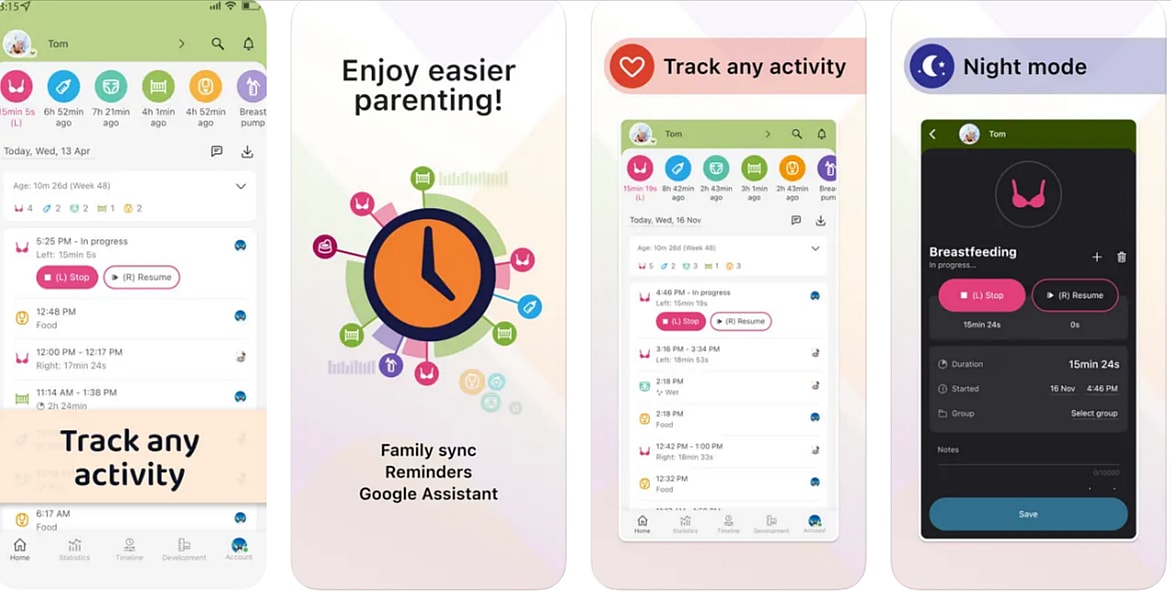 Baby weight tracker app sales