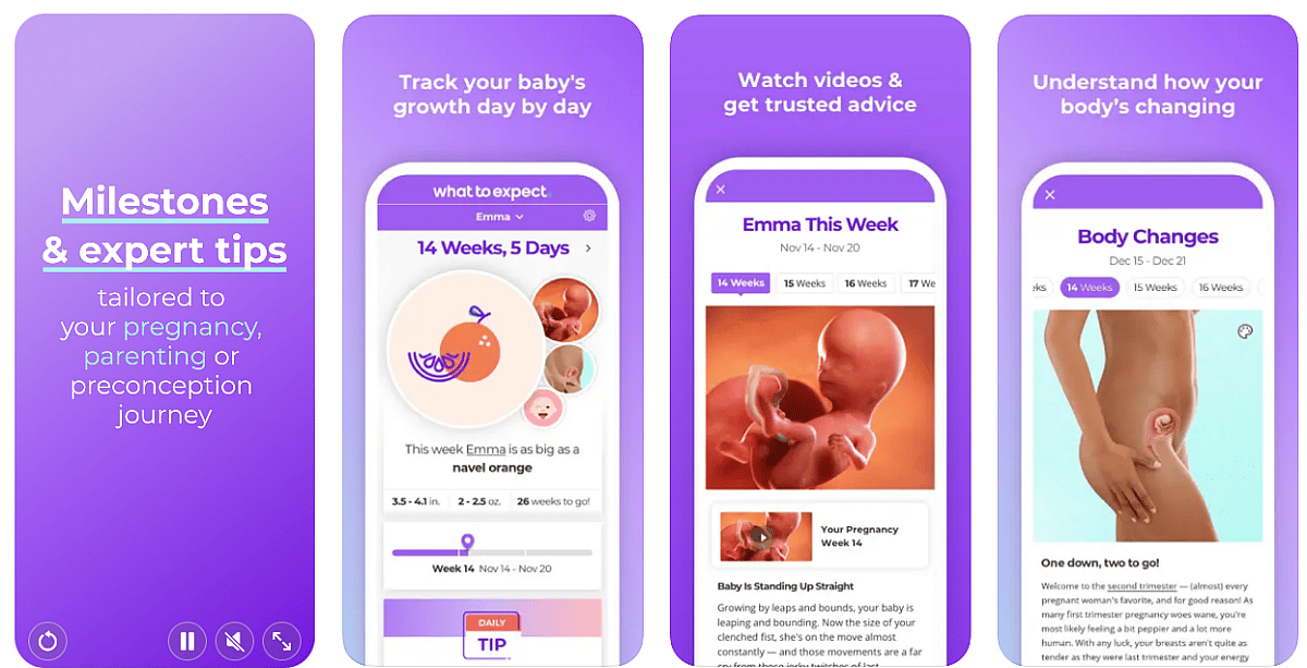 Baby size tracker app cheap