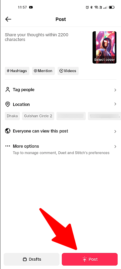how to add custom thumbnail on tiktok