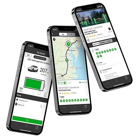 Ev trip store planner app