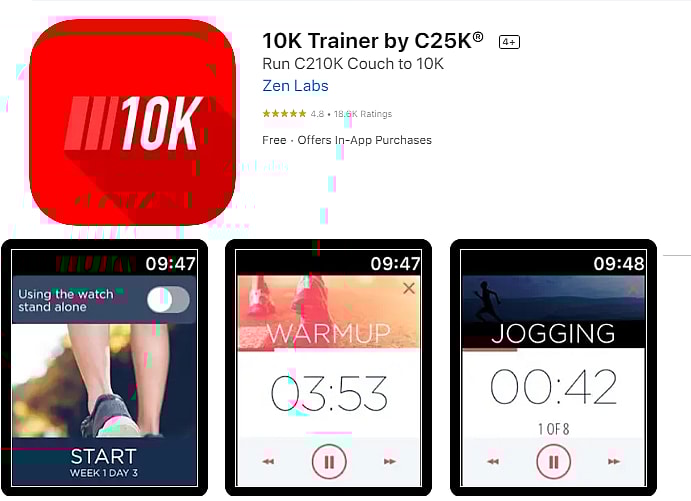 Couch to deals 10k apple watch