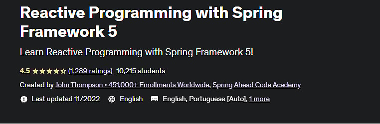 Reactive programming with spring 5 new arrivals