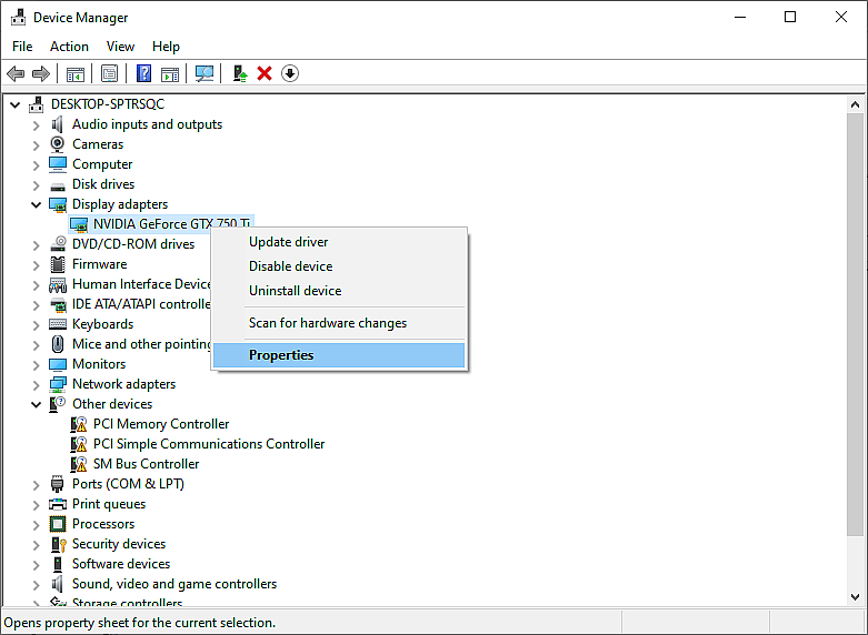 750 ti 2025 driver windows 10