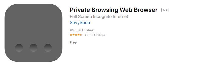 Private Browsing Browser