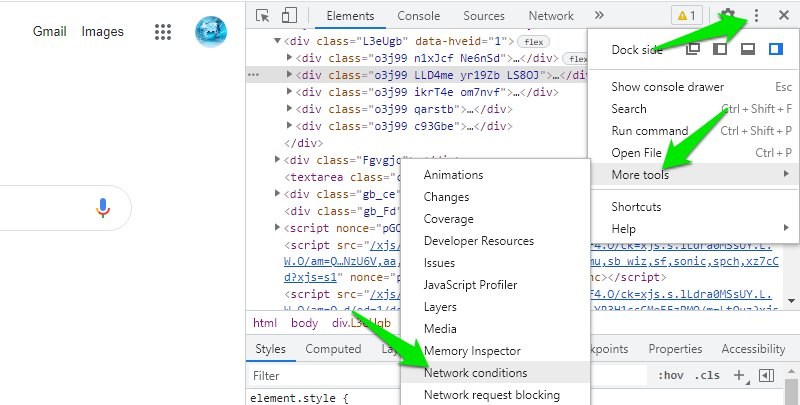 Network conditions