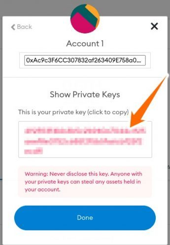 private keys-enter password