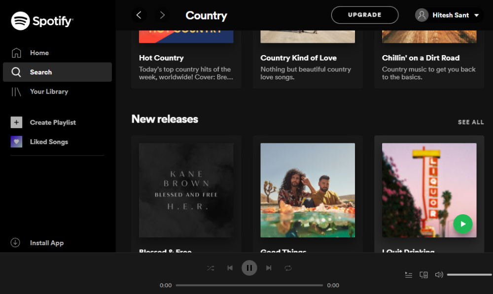 spotify web player