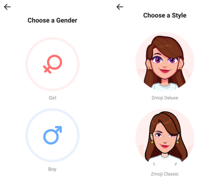 choose gender and style