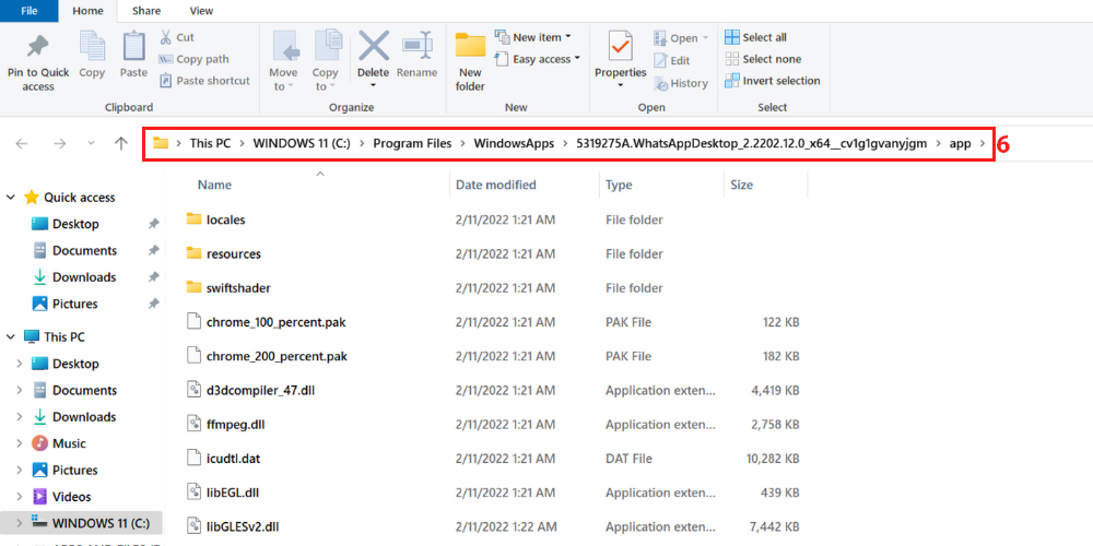 Got Access to Windows Apps Folder of WhatsApp