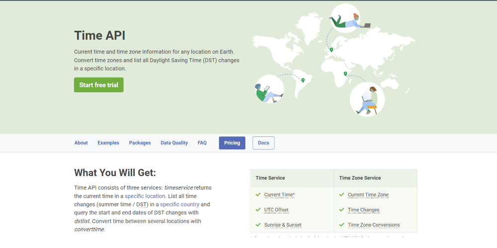 Time API website