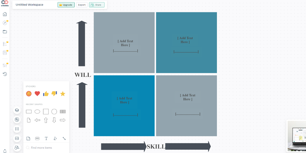 Skill Will Matrix Template Creately