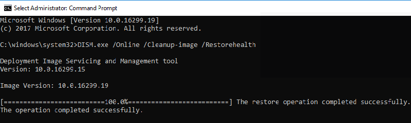 Use DISM RestoreHealth Command