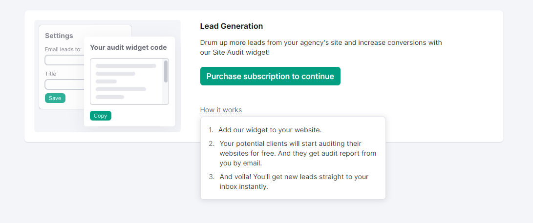 Lead Processing in Semrush for agencies