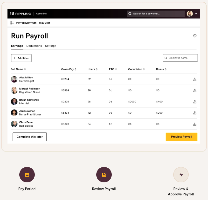 Run payroll faster