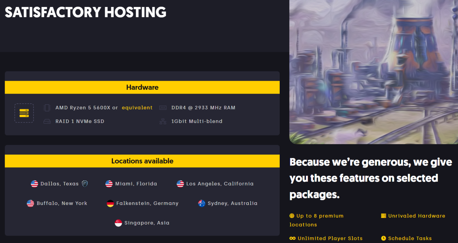 Satisfactory-hosting-sparkedhost