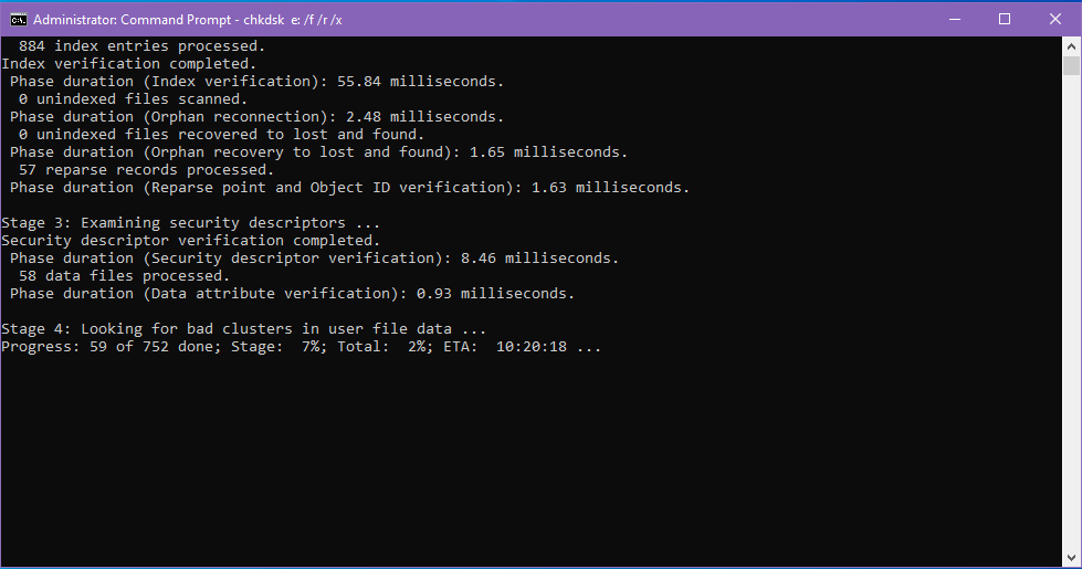 How to Recover Corrupted Data using CHKDSK