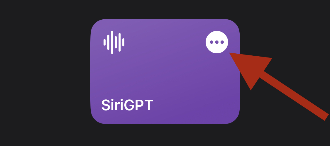 SiriGPT  shortcut