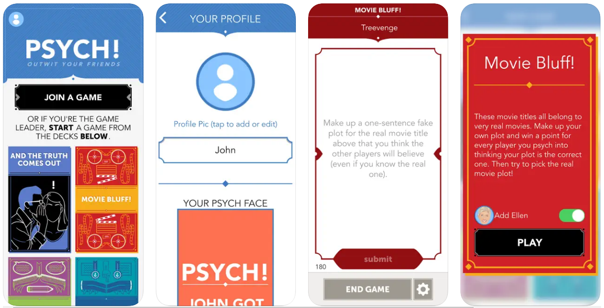 Psych! quiz game