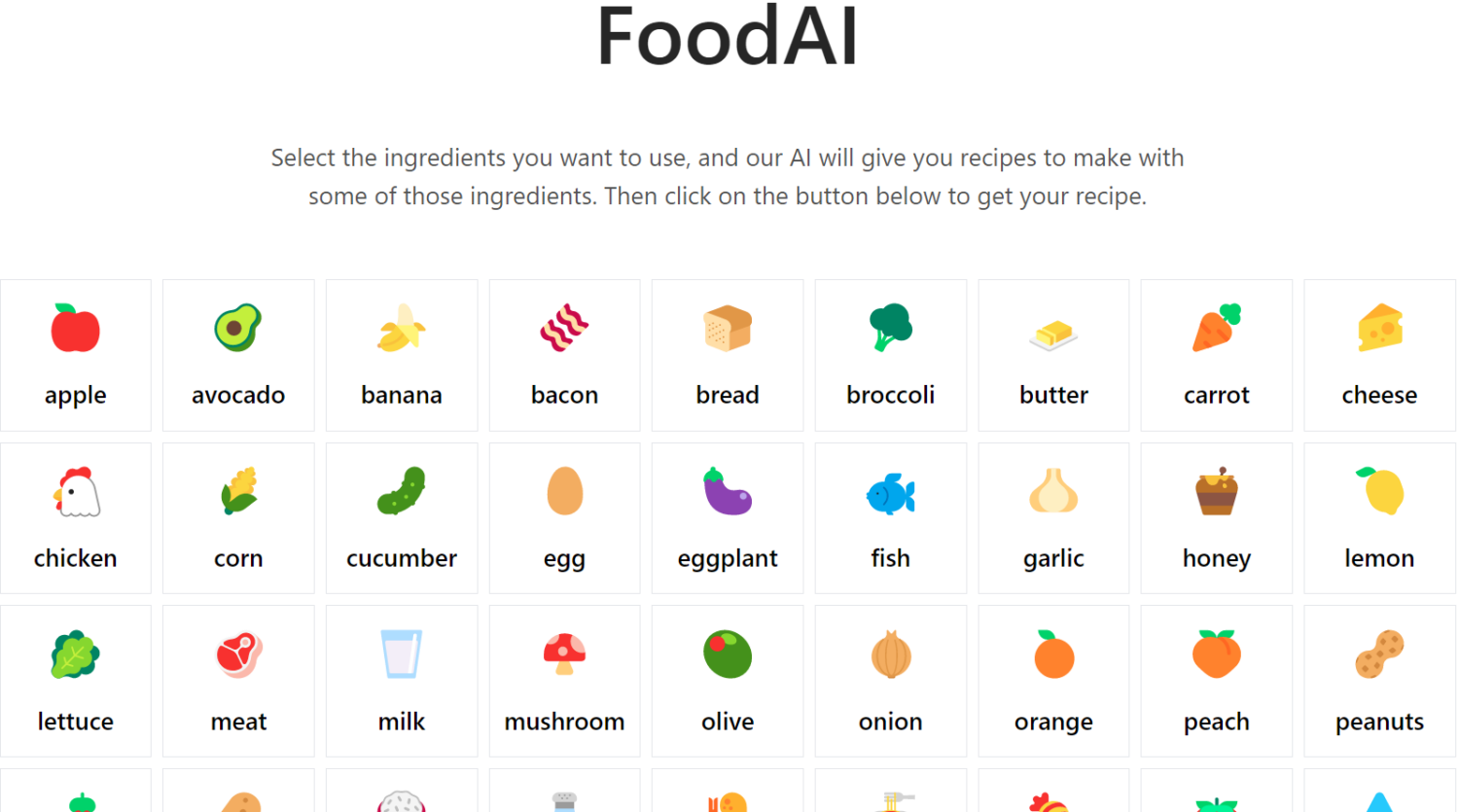 FoodAI-app-Generate-cooking-recipes-with-AI-