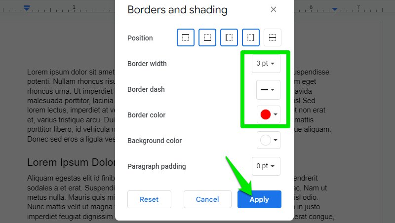 change-paragraph-border