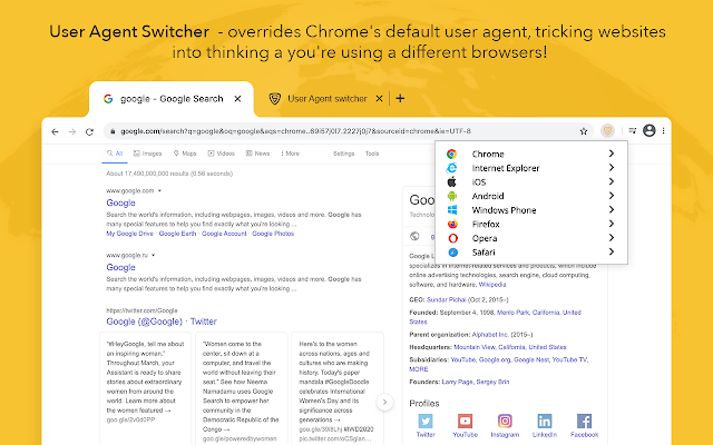 user-agent-switcher
