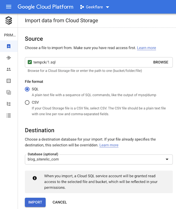 gcp-import-database