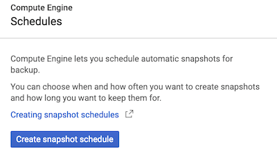 gcp-snapshot-schedules