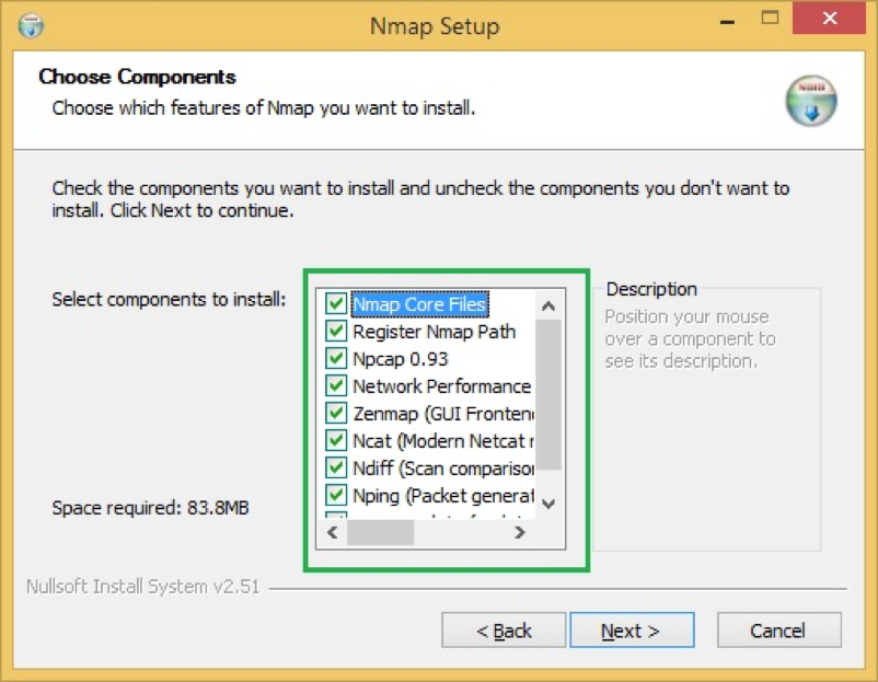 nmap-components