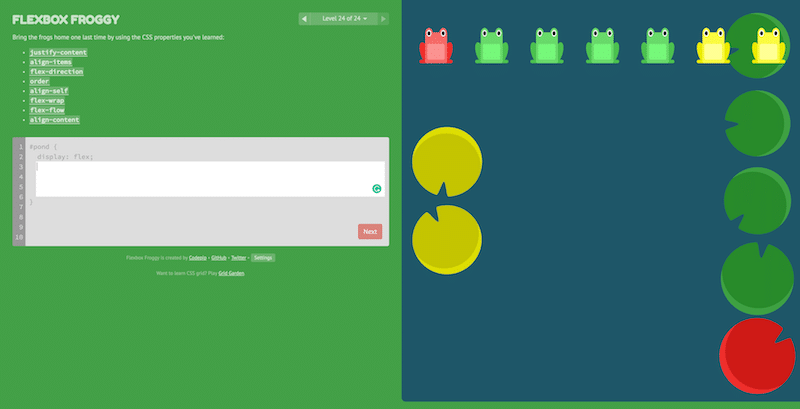 Flexbox Froggy