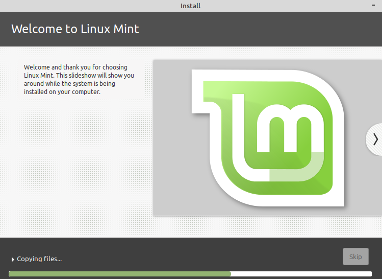 Installing Linux Mint