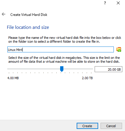 File Location and Size