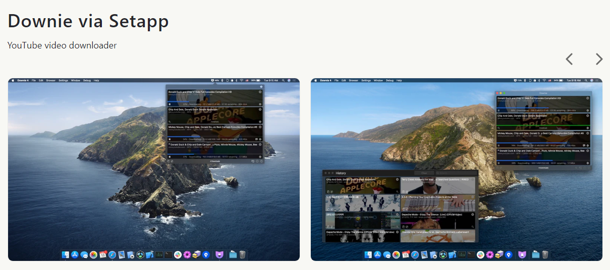 Downie via Setapp