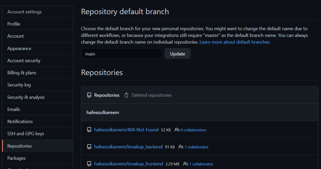 Repositories