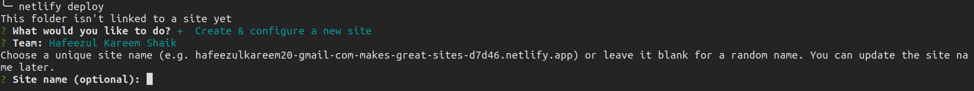 Netlify CLI Deploy Subdomain