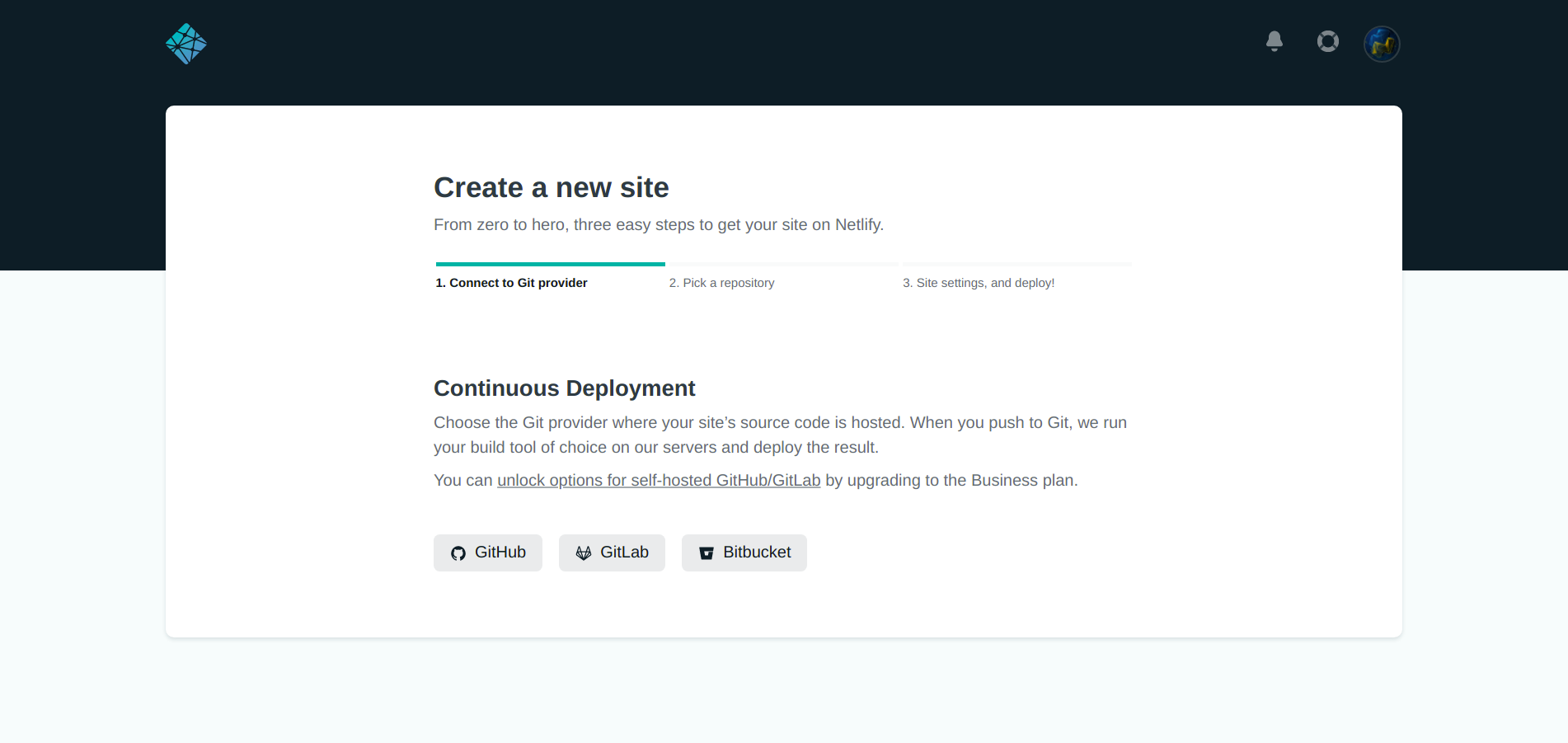 Netlify Deploy Page