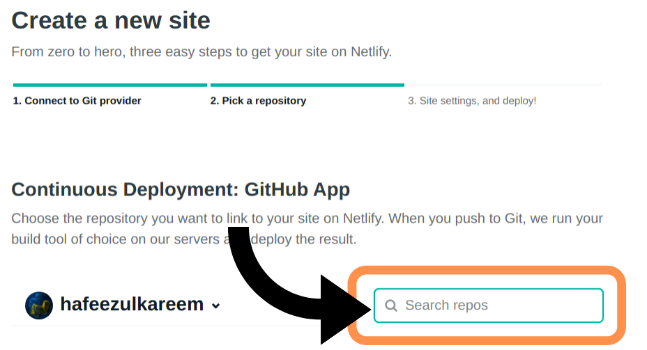 Netlify Search Repository