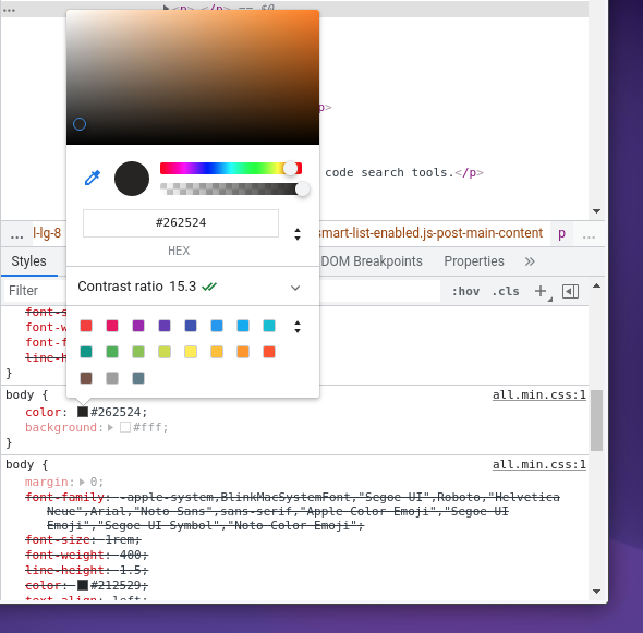 color picker