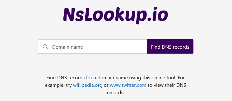 nsllokup.io