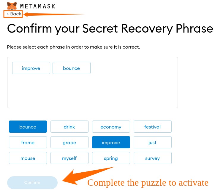 seed phrase-metamask