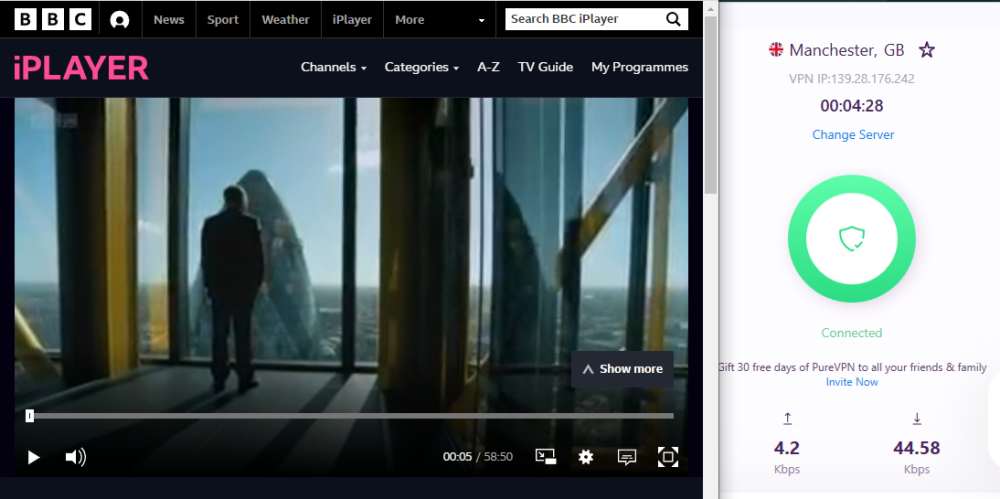 bbc iplayer unlock: PureVPN