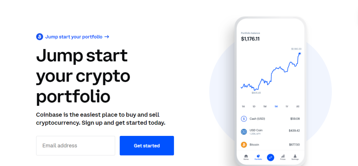 Coinbase cryptocurrency platform