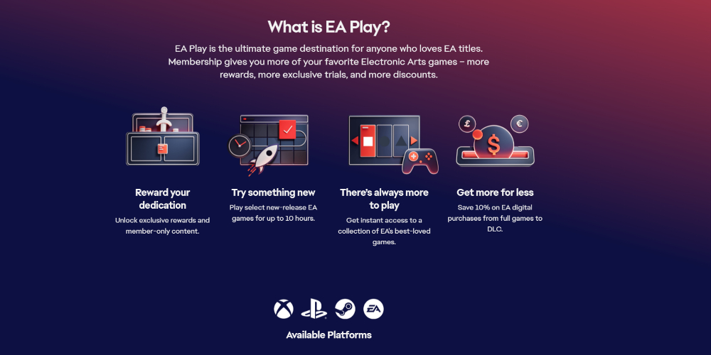 EA Play is a popular choice for game streaming services