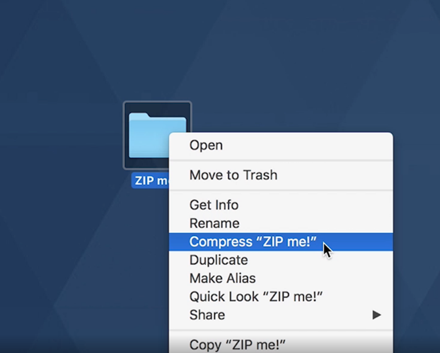 Zip in macOS