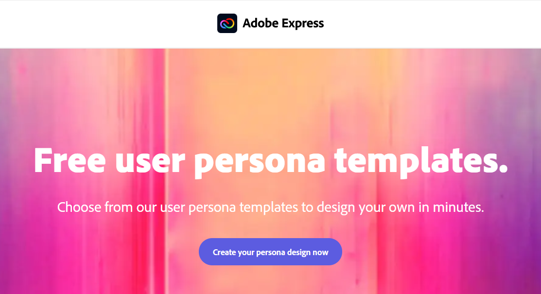 adobe express user persona