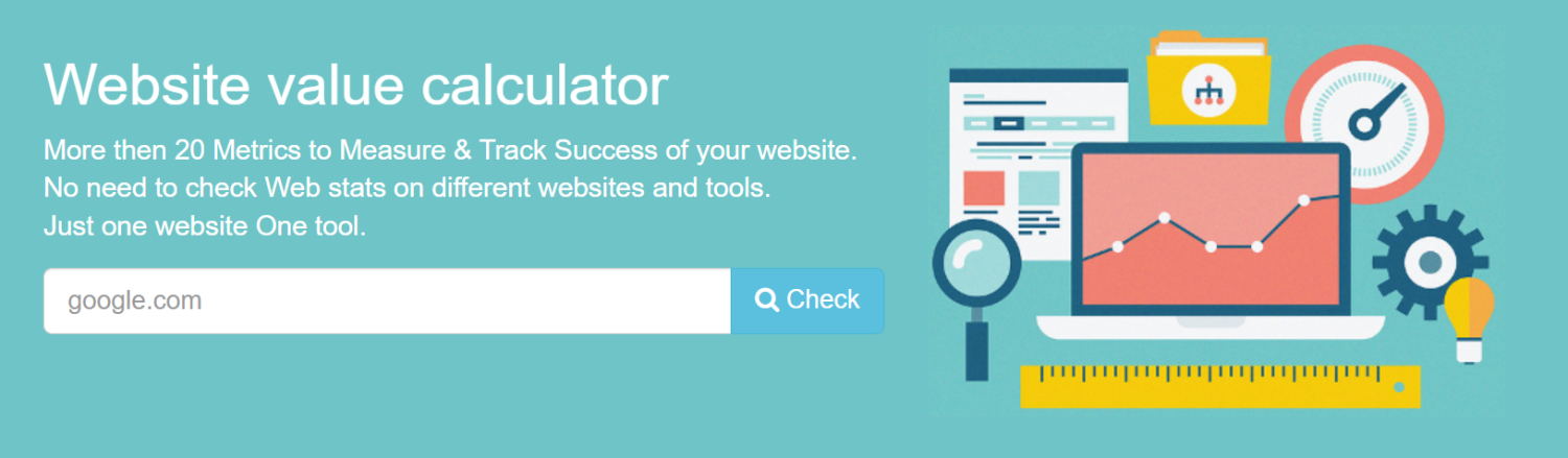 Website value calculators