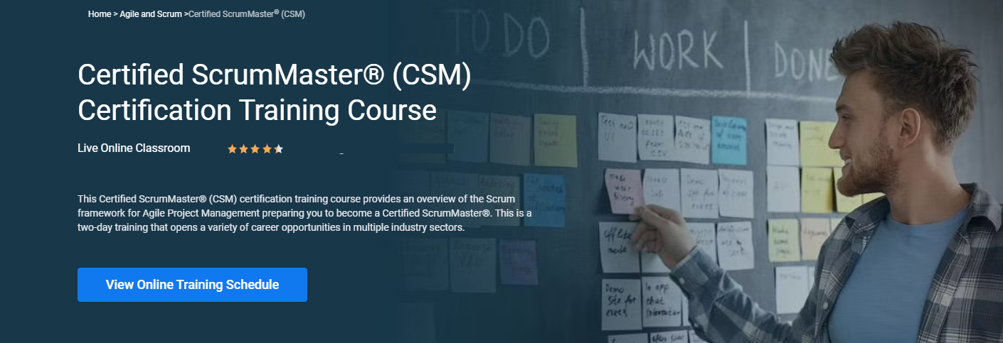 Certified Scrum Master Certification Training Course Simplilearn