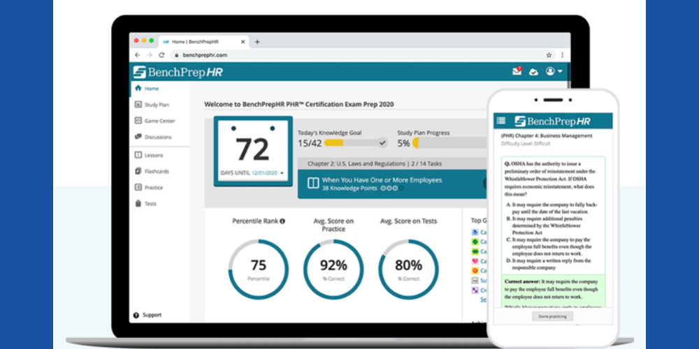 HR Certification Prep Tool BenchPrep HR