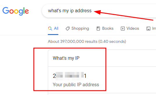 finding ip address