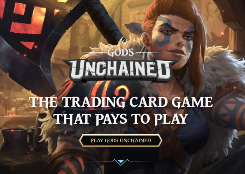 gods unchained:  nft trading card game with superb visuals